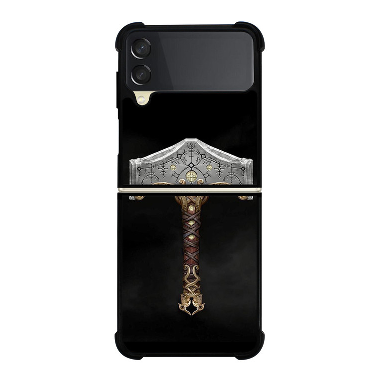 GOD OF WAR RAGNAROK HAMMER OF THOR Samsung Galaxy Z FLip 3 5G Case Cover