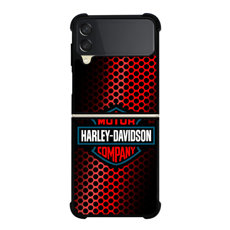 HARLEY DAVIDSON LOGO RED Samsung Galaxy Z FLip 3 5G Case Cover