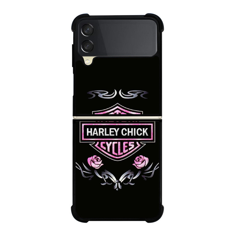 HARLEY DAVIDSON PINK LOGO Samsung Galaxy Z FLip 3 5G Case Cover
