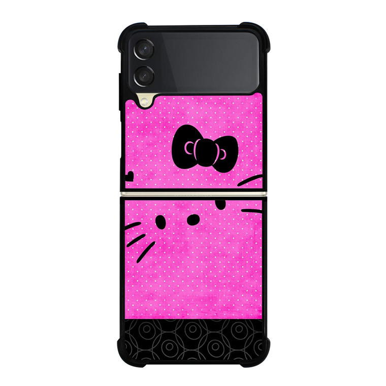 HELLO KITTY PINK BLACK Samsung Galaxy Z FLip 3 5G Case Cover