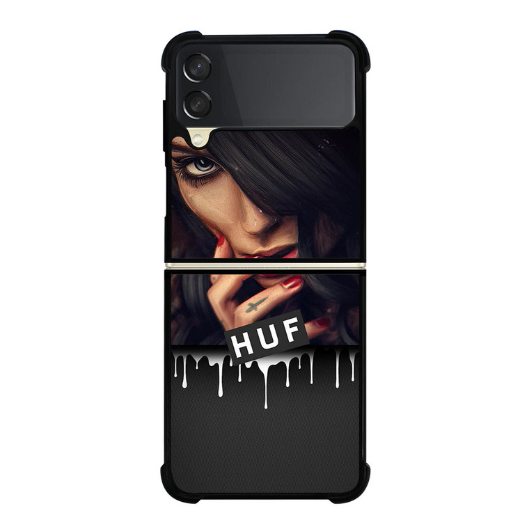 HUF GIRL ILLUSTRATION Samsung Galaxy Z FLip 3 5G Case Cover