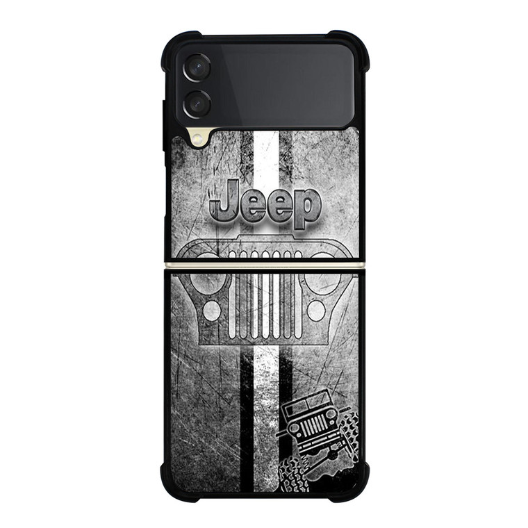 JEEP LOGO SILVER Samsung Galaxy Z FLip 3 5G Case Cover