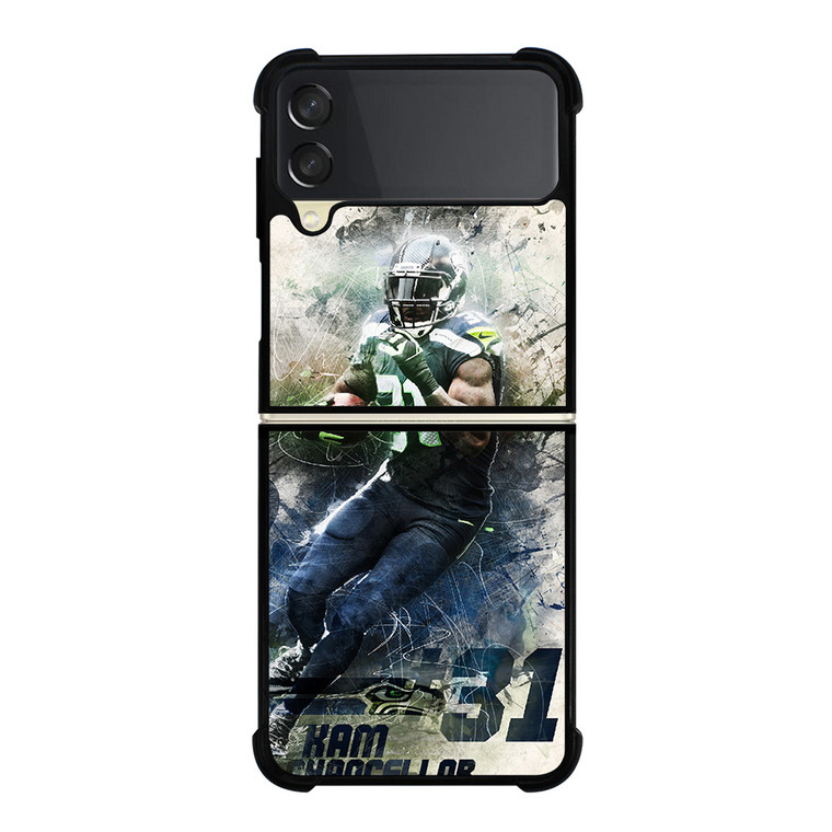 KAM CHANCELLOR SEATTLE SEAHAWKS NEW-iPHONE 8 PLUS Samsung Galaxy Z FLip 3 5G Case Cover