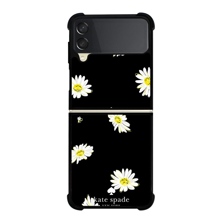 KATE SPADE FLOWER IN BLACK Samsung Galaxy Z FLip 3 5G Case Cover