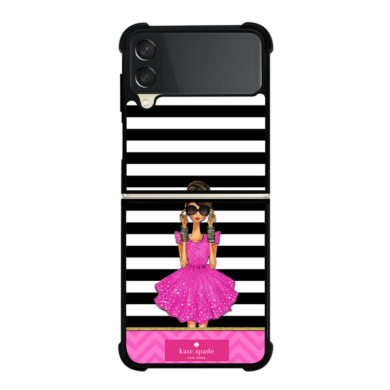 KATE SPADE PINK GIRLS Samsung Galaxy Z FLip 3 5G Case Cover