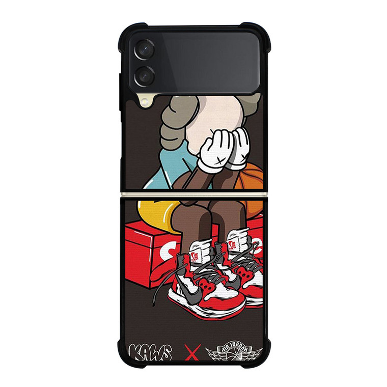 KAWS AIR JORDAN SUPREME Samsung Galaxy Z FLip 3 5G Case Cover