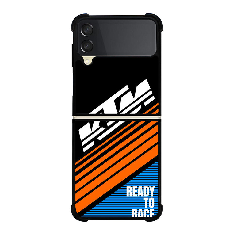KTM RACE LOGO Samsung Galaxy Z FLip 3 5G Case Cover KTM RACE LOGO Samsung Galaxy Z FLip 3 5G Case Cover