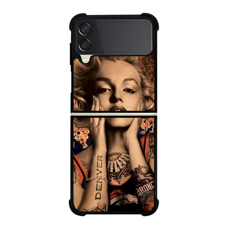 MARILYN MONROE TATTOO FAN ART Samsung Galaxy Z FLip 3 5G Case Cover