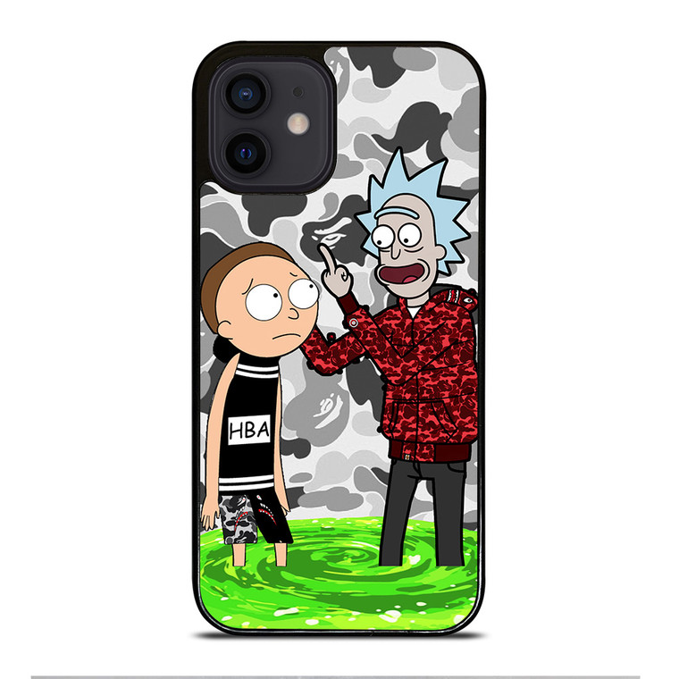 RICK AND MORTY BAPE iPhone 12 Mini Case