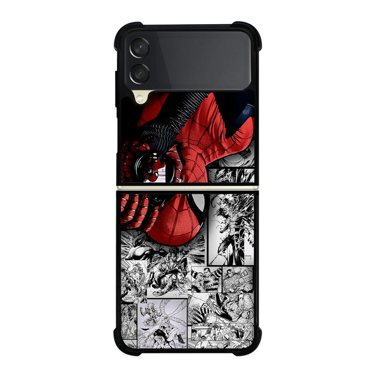 MARVEL SPIDERMAN POTRAIT COMIC Samsung Galaxy Z FLip 3 5G Case Cover