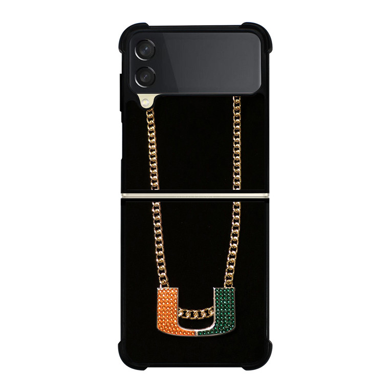 MIAMI HURRICANES TURNOVER CHAIN Samsung Galaxy Z FLip 3 5G Case Cover