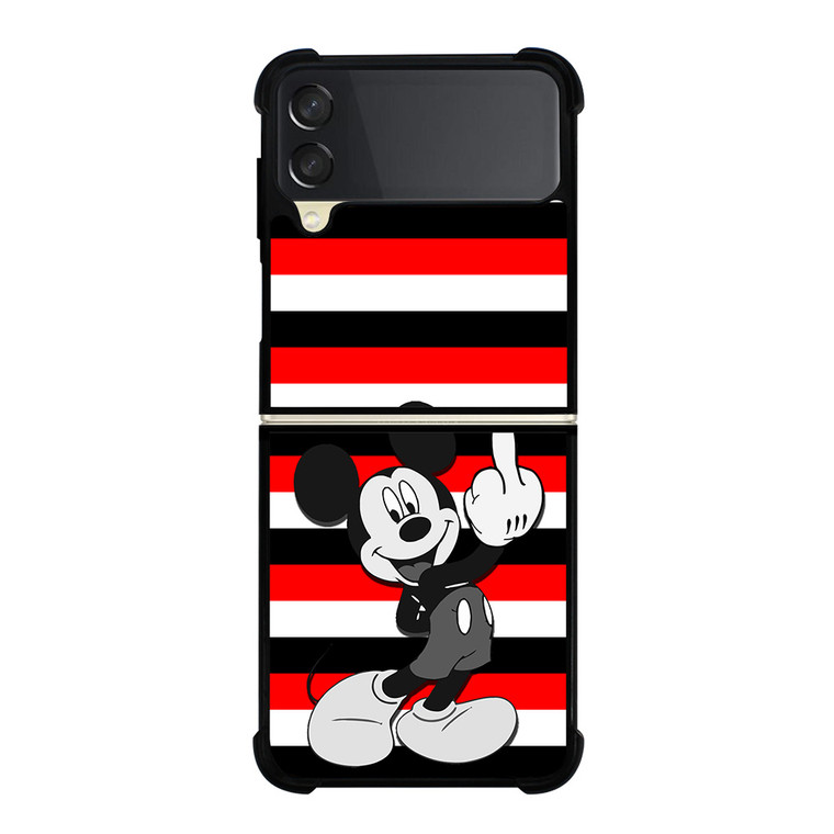 MICKEY MOUSE DISNEY MIDDLE FINGER Samsung Galaxy Z FLip 3 5G Case Cover