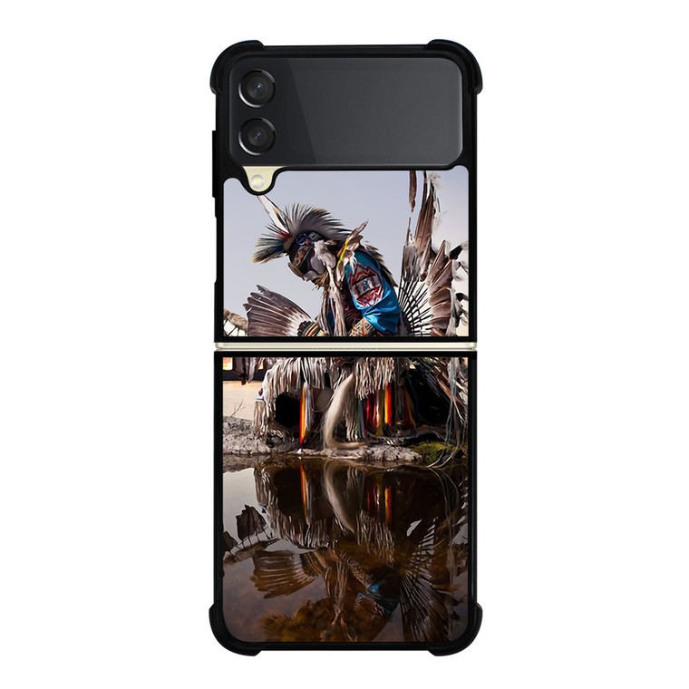 NATIVE AMERICAN INDIAN FEATHERS Samsung Galaxy Z FLip 3 5G Case Cover