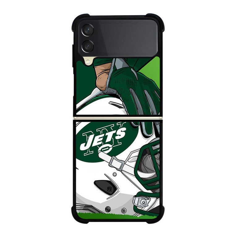 NEW YORK JETS HELMET LOGO Samsung Galaxy Z FLip 3 5G Case Cover