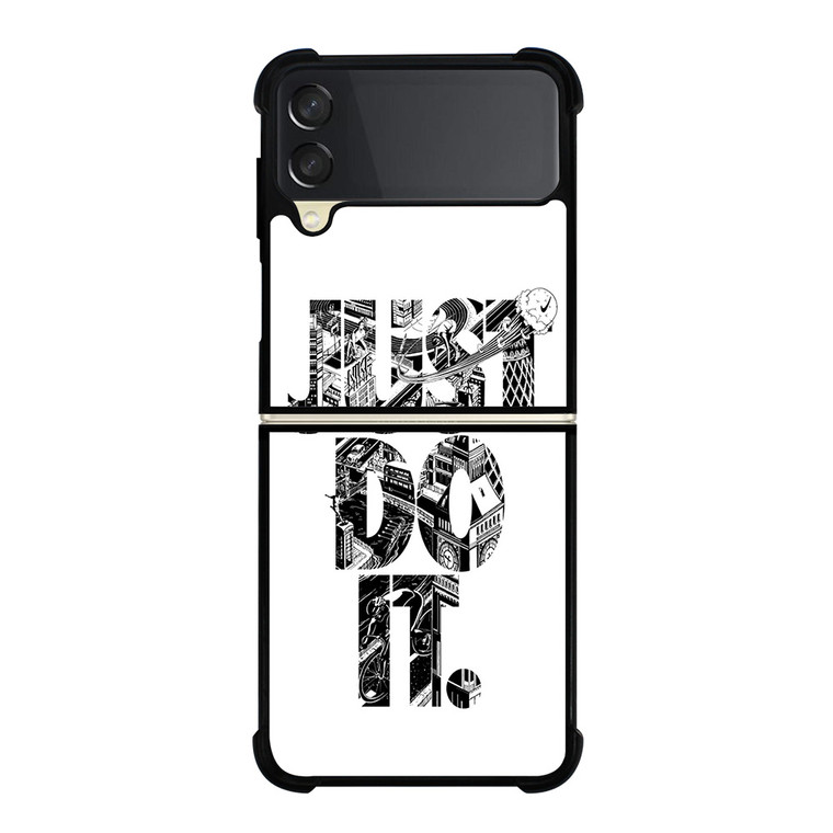 NIKE JUST DO IT TYPE Samsung Galaxy Z FLip 3 5G Case Cover NIKE JUST DO IT TYPE Samsung Galaxy Z FLip 3 5G Case Cover