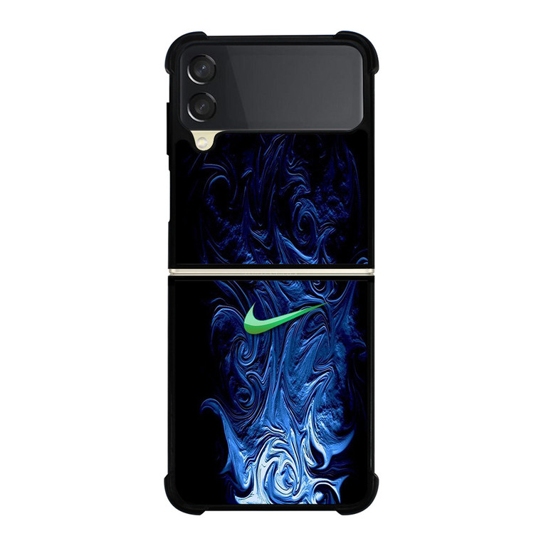 NIKE LOGO BLUE LIQUID Samsung Galaxy Z FLip 3 5G Case Cover