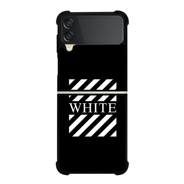 OFF WHITE LOGO CENTER STRIPE Samsung Galaxy Z FLip 3 5G Case Cover