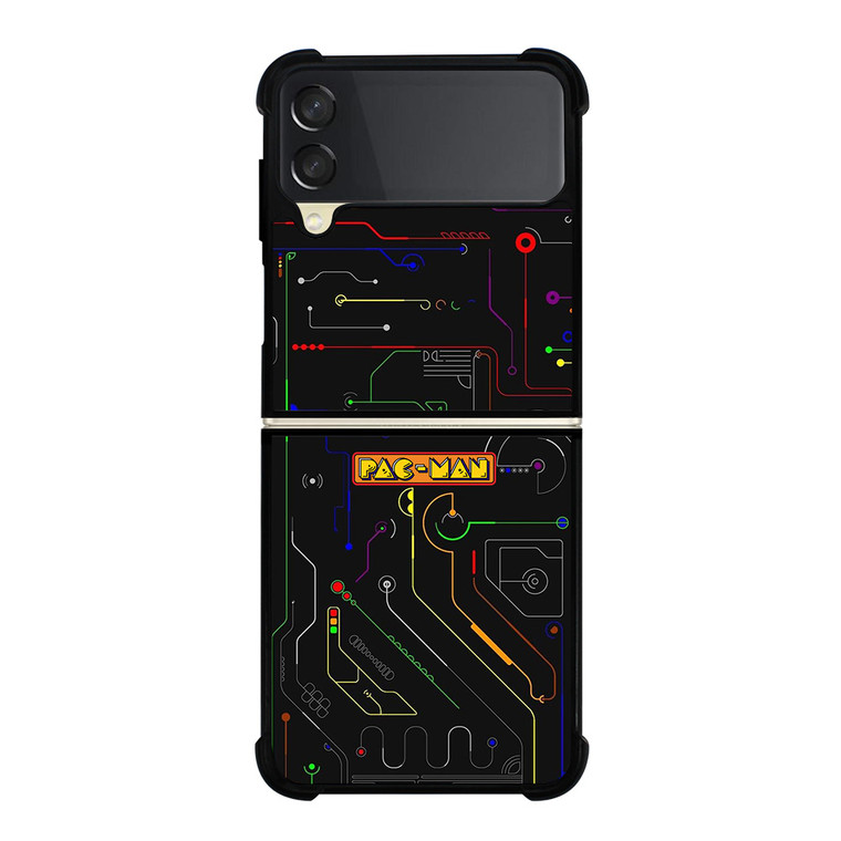 PAC MAN CIRCUIT ENGINE Samsung Galaxy Z FLip 3 5G Case Cover