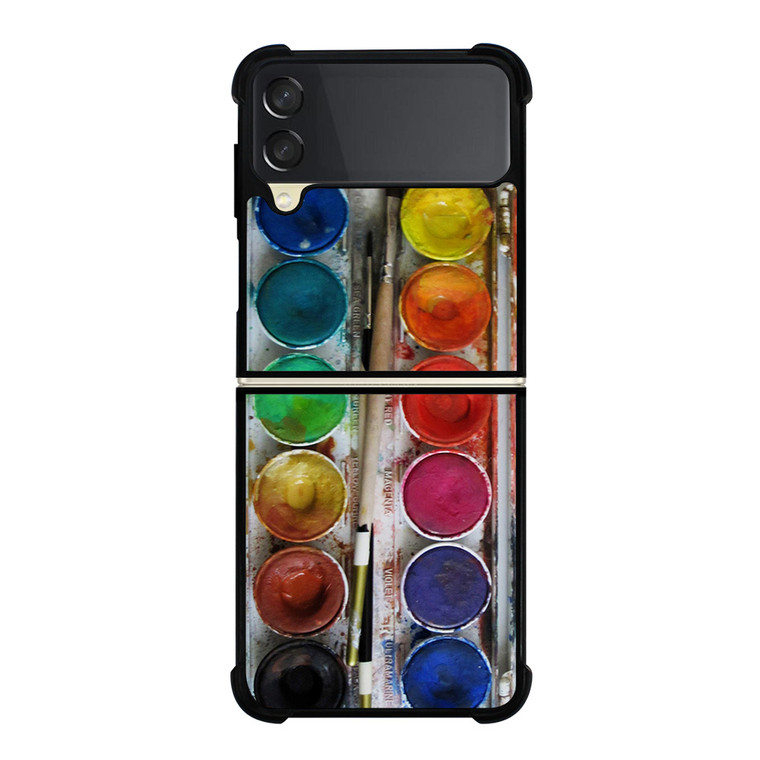 PAINT BOX WATERCOLOR Samsung Galaxy Z FLip 3 5G Case Cover