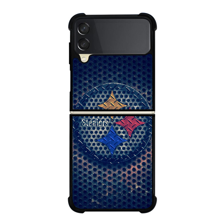 PITTSBURGH STEELERS RUSTY CIRCLE LOGO Samsung Galaxy Z FLip 3 5G Case Cover