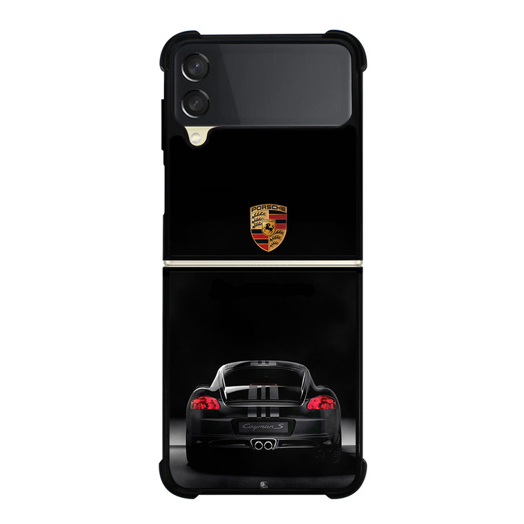 PORSCHE CAYMAN S BLACK Samsung Galaxy Z FLip 3 5G Case Cover