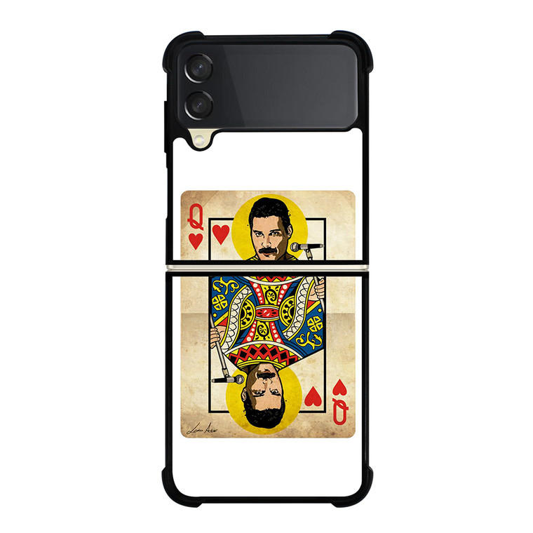 QUEEN FREDDY MERCURY CARD Samsung Galaxy Z FLip 3 5G Case Cover