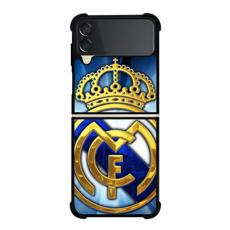 REAL MADRID SHINE LOGO Samsung Galaxy Z FLip 3 5G Case Cover REAL MADRID SHINE LOGO Samsung Galaxy Z FLip 3 5G Case Cover