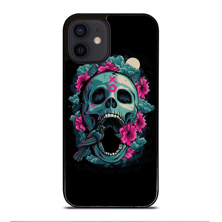 SKULL ROSE VIOLET ARTWORK iPhone 12 Mini Case