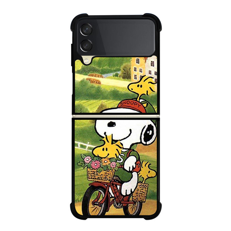 SNOOPY THE PEANUTS BICYCLE Samsung Galaxy Z FLip 3 5G Case Cover SNOOPY THE PEANUTS BICYCLE Samsung Galaxy Z FLip 3 5G Case Cover