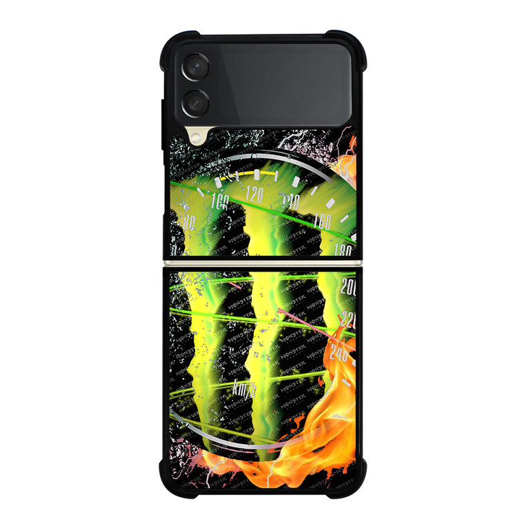 SPEEDOMETER AND MONSTER ENERGY Samsung Galaxy Z FLip 3 5G Case Cover