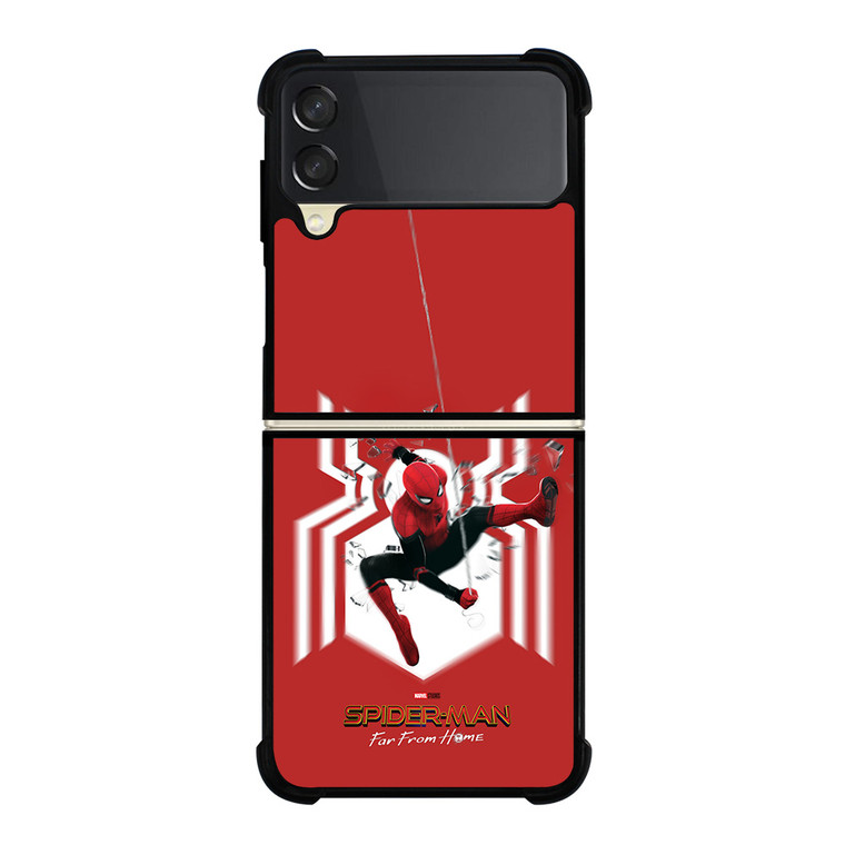 SPIDERMAN FAR FROM HOME LOGO RED ACTION Samsung Galaxy Z FLip 3 5G Case Cover