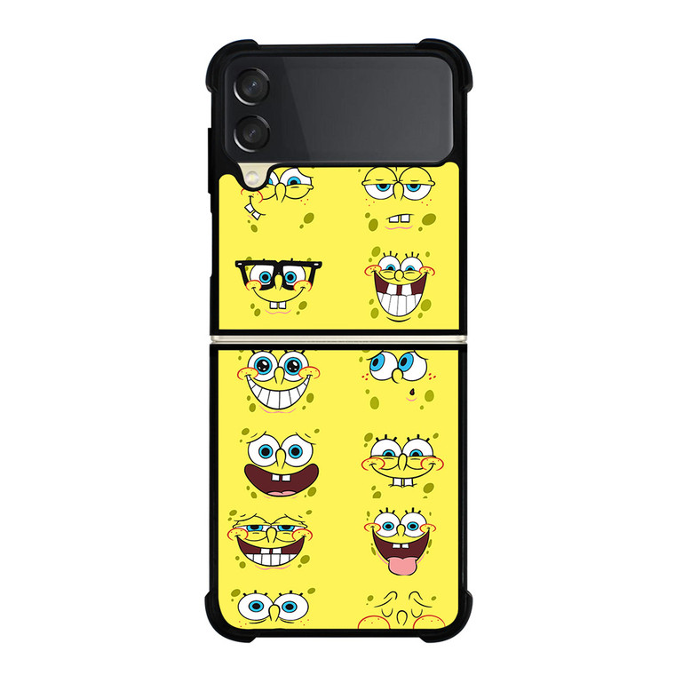 SPONGE BOB MOOD FACE Samsung Galaxy Z FLip 3 5G Case Cover SPONGE BOB MOOD FACE Samsung Galaxy Z FLip 3 5G Case Cover