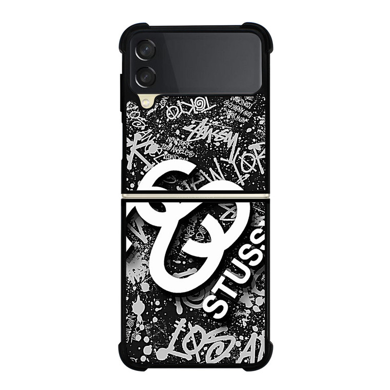STUSSY ABSTRACT LOGO Samsung Galaxy Z FLip 3 5G Case Cover