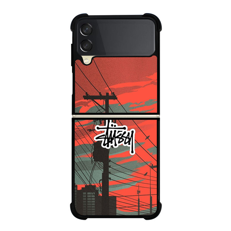 STUSSY LOGO METRO CITY Samsung Galaxy Z FLip 3 5G Case Cover