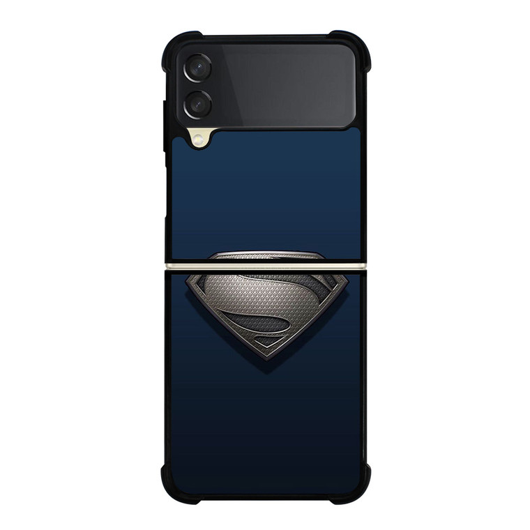 SUPERMAN NEW LOGO GREY Samsung Galaxy Z FLip 3 5G Case Cover SUPERMAN NEW LOGO GREY Samsung Galaxy Z FLip 3 5G Case Cover