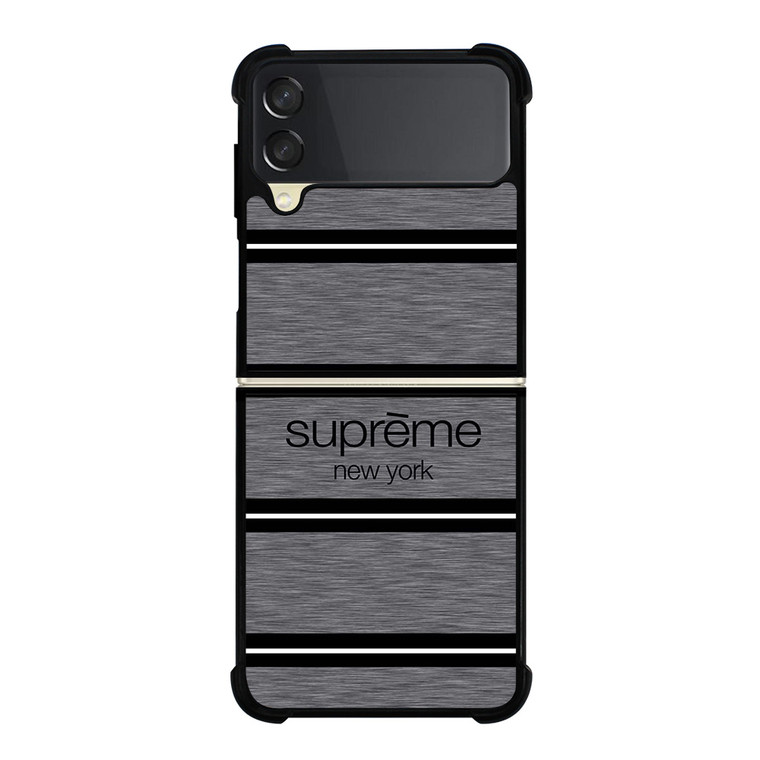 SUPREME NEW YORK STRIPE Samsung Galaxy Z FLip 3 5G Case Cover