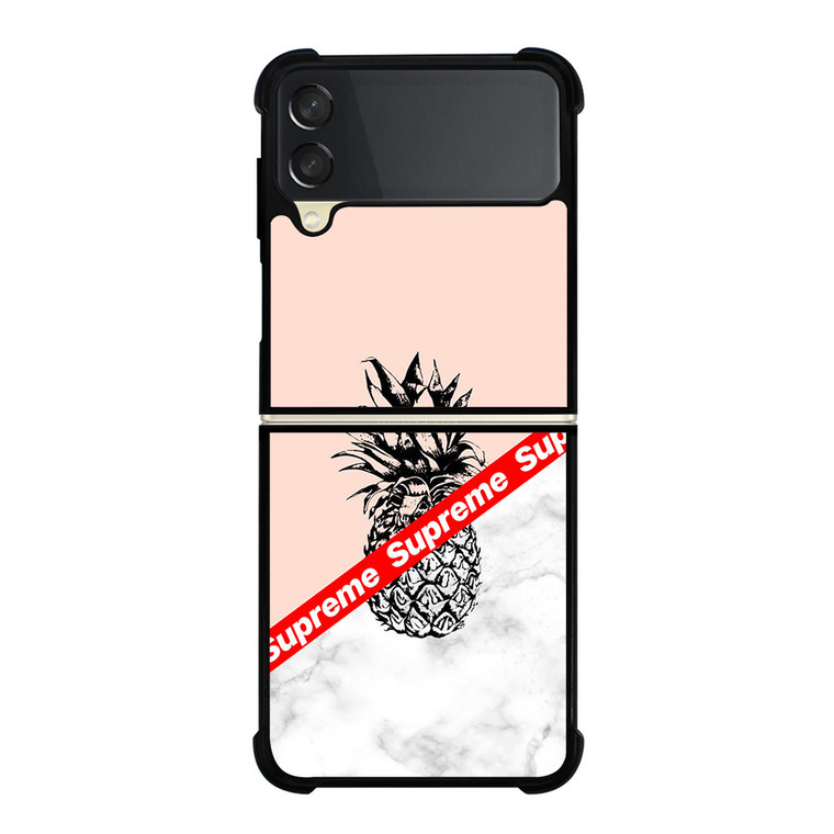 SUPREME PINEAPPLE Samsung Galaxy Z FLip 3 5G Case Cover SUPREME PINEAPPLE Samsung Galaxy Z FLip 3 5G Case Cover