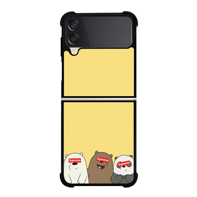 SUPREME WE BARE BEAR Samsung Galaxy Z FLip 3 5G Case Cover