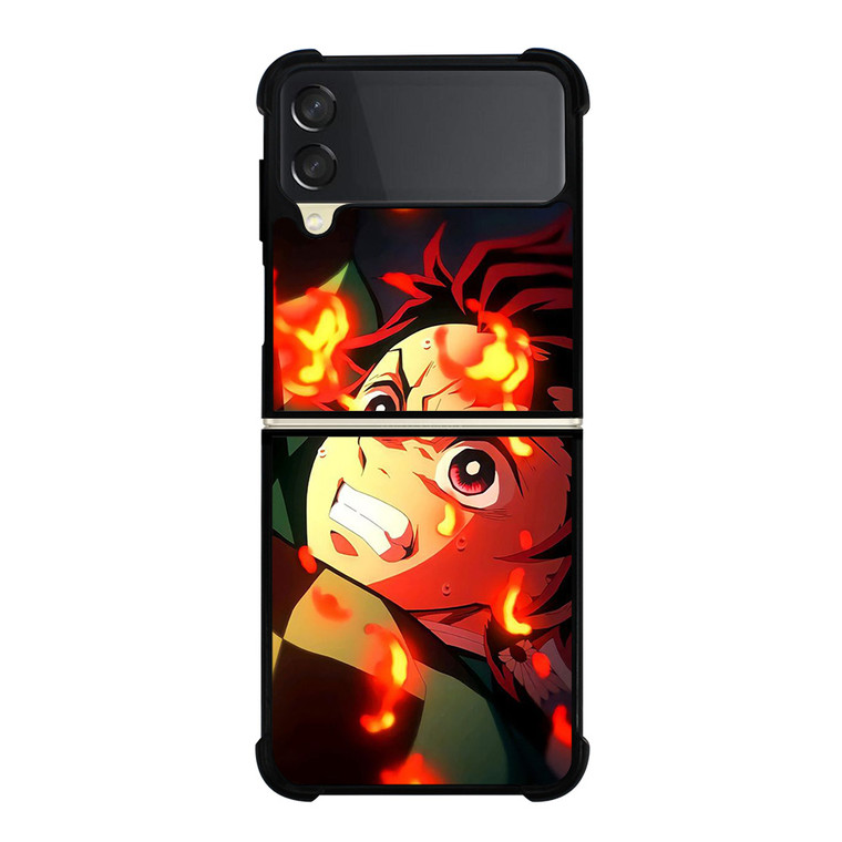 TANJIRO KAMADO DEMON SLAYER ANIME Samsung Galaxy Z FLip 3 5G Case Cover