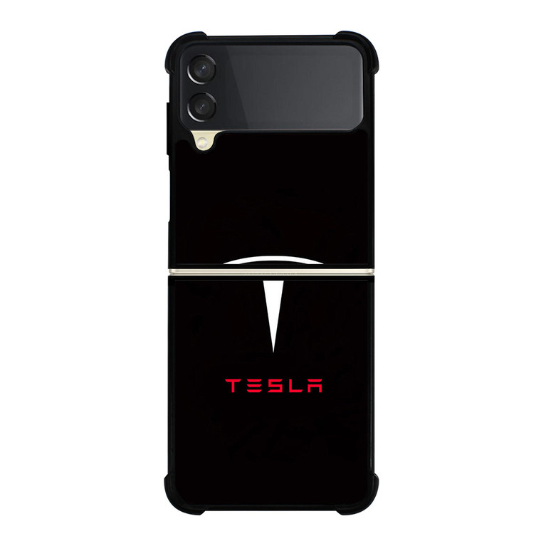 TESLA ELECTRIC CAR LOGO Samsung Galaxy Z FLip 3 5G Case Cover