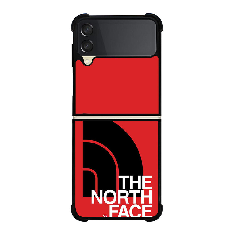 THE NORTH FACE LOGO BLACK RED Samsung Galaxy Z FLip 3 5G Case Cover