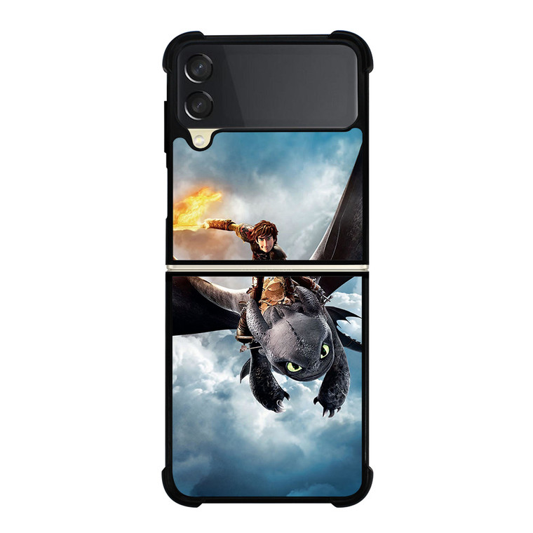TOOTHLESS AND HICCUP TRAIN YOUR DRAGON Samsung Galaxy Z FLip 3 5G Case Cover
