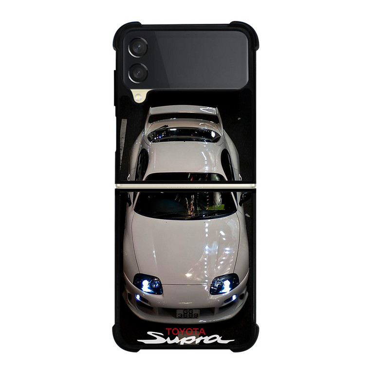 TOYOTA SUPRA WHITE CAR Samsung Galaxy Z FLip 3 5G Case Cover