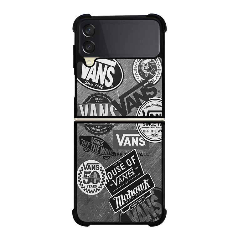 VANS CLASSIC STICKER COLLAGE Samsung Galaxy Z FLip 3 5G Case Cover