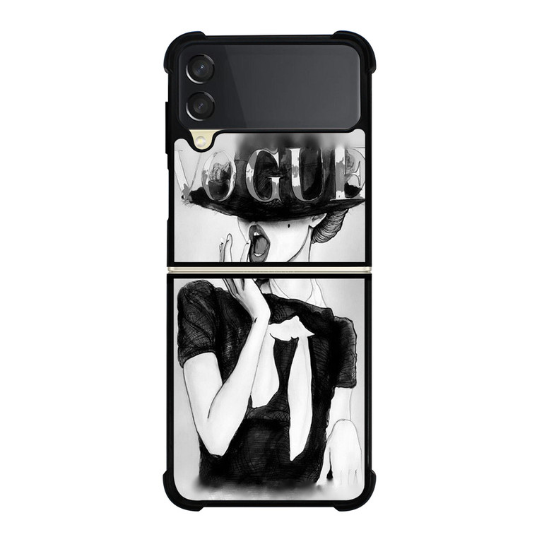 VOGUE LOGO SKETCH Samsung Galaxy Z FLip 3 5G Case Cover