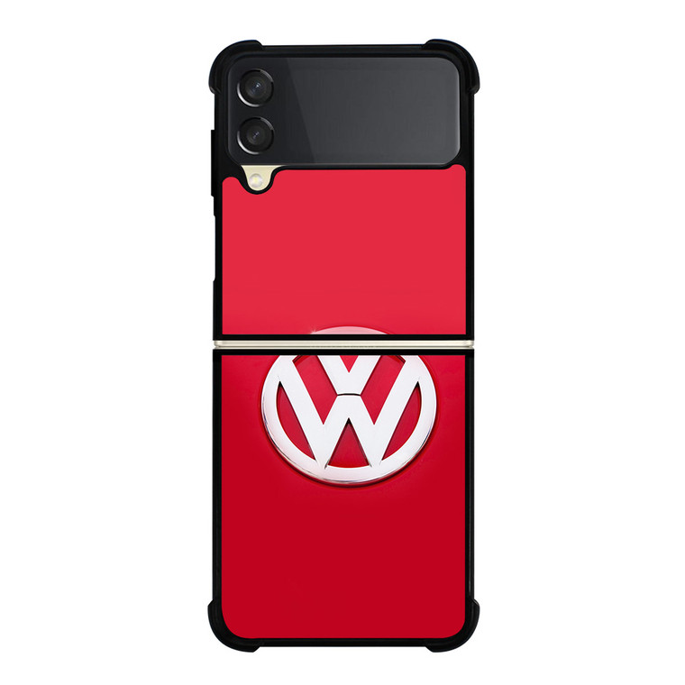 VW VOLKSWAGEN LOGO RED Samsung Galaxy Z FLip 3 5G Case Cover