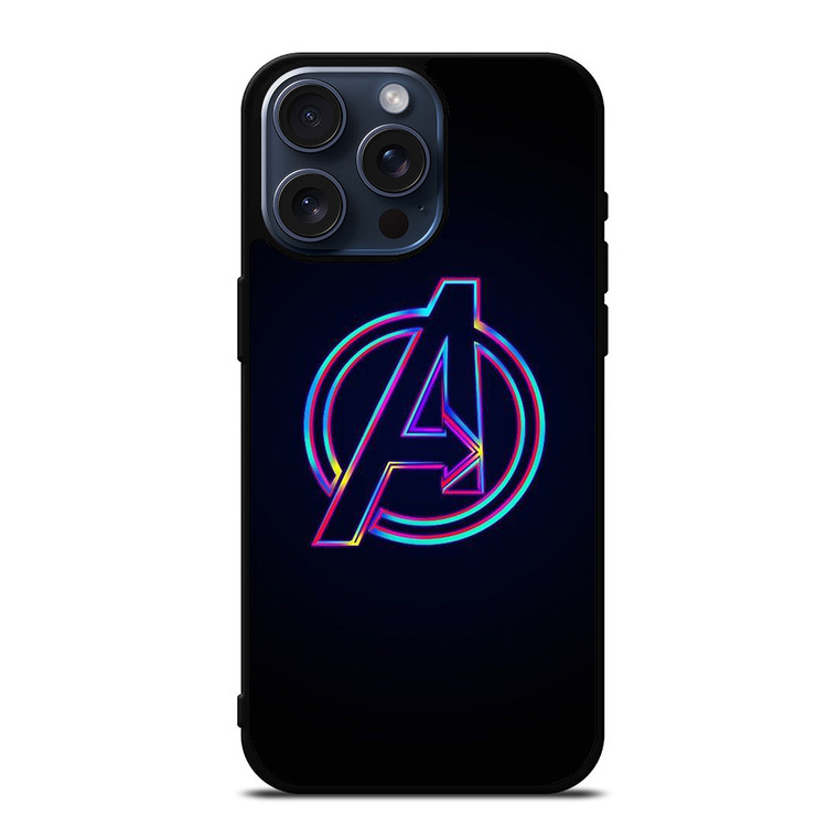 AVENGERS LOGO RAINBOW COLOR iPhone 15 Pro Max Case