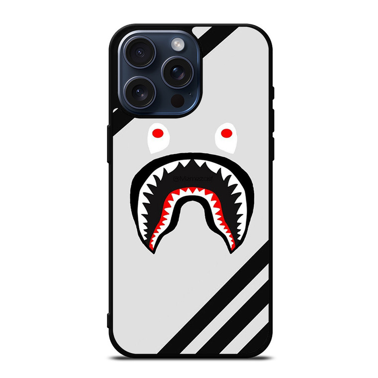 BAPE SHARK ADIDAS STRIPE iPhone 15 Pro Max Case