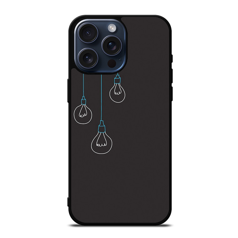 BLACK LIGHT BULBS MINIMALISTIC iPhone 15 Pro Max Case