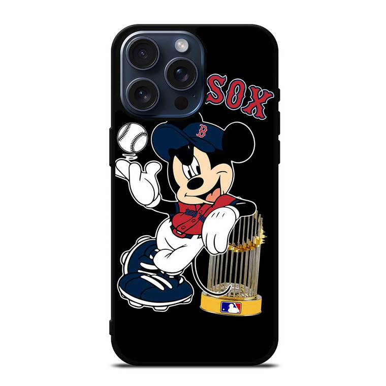 BOSTON RED SOX MICKEY MOUSE iPhone 15 Pro Max Case
